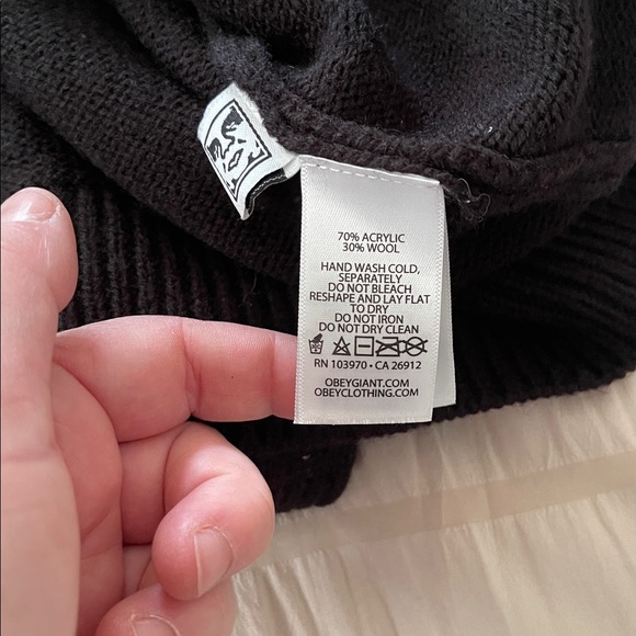 Obey iris sweater cardigan extra large - Picture 5 of 7